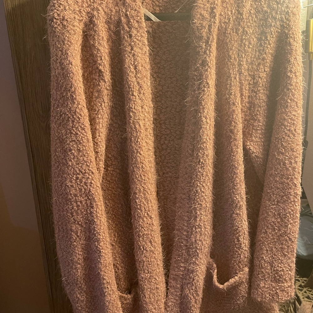 Torrid fuzzy dusty rose sweater